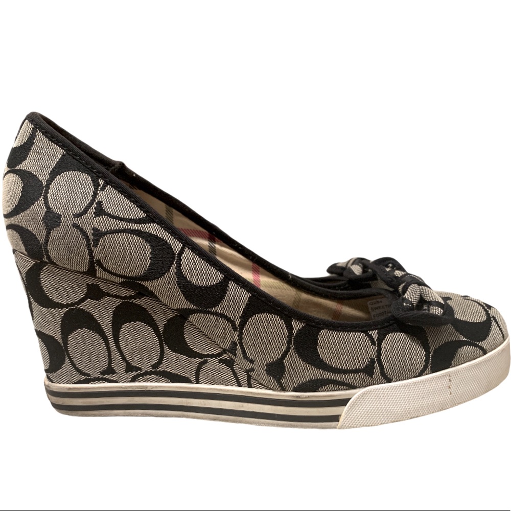 COACH sweetie Wedge Women’s shoes size 8.5 black